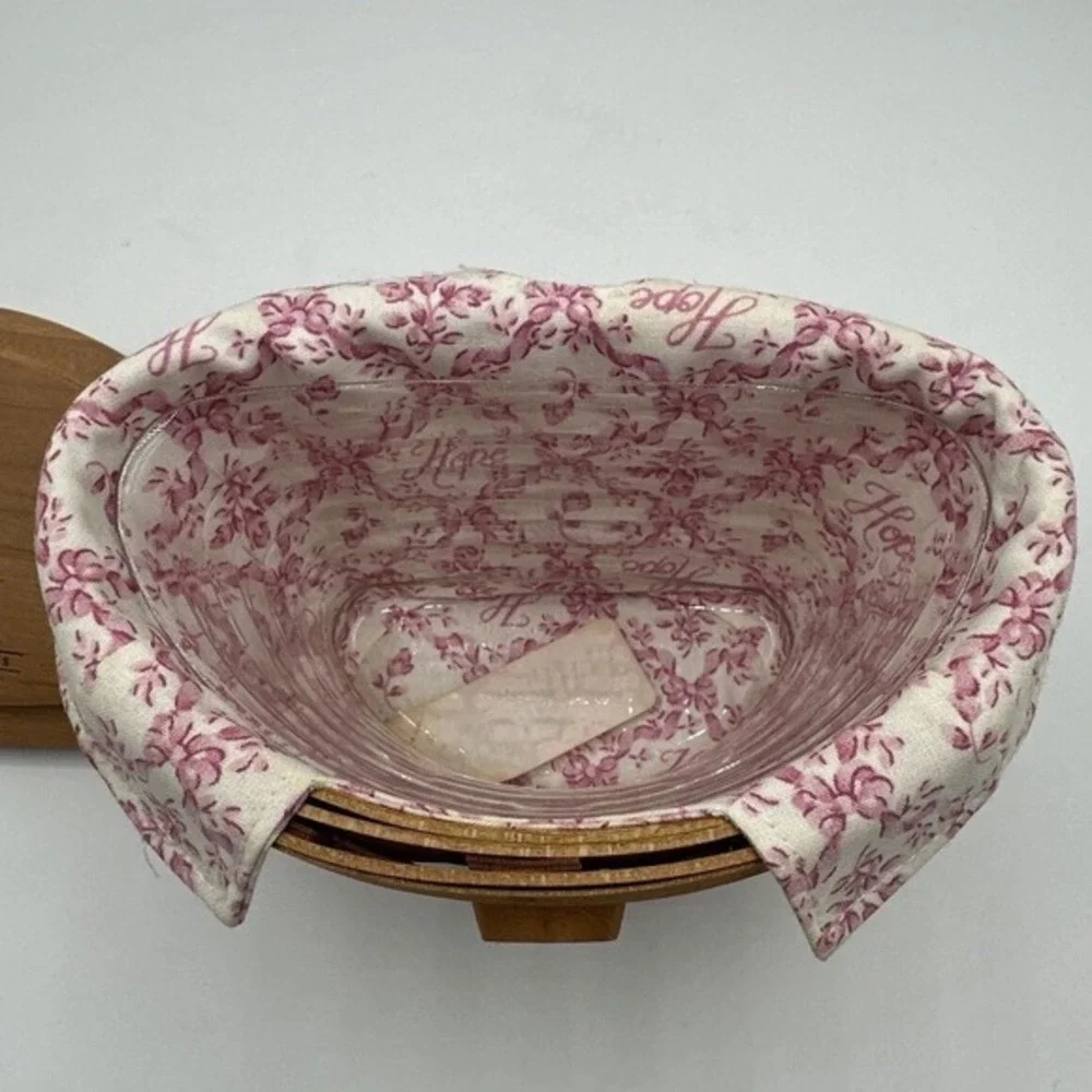 Longaberger 2007 Horizon‎ of Hope Basket Wood Lid Liner Protector Vintage 21-06